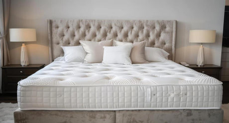 comfortable bed with super king mattress